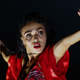 FKA Twigs performs at Lollapalooza music festival in 2015.